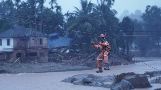 ‘Wayanad rescue heroes no less than Olympic medal winners’: Incredible videos of rescuers braving danger to save lives