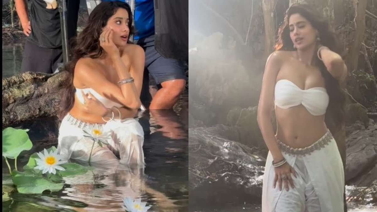 Janhvi Kapoor wins 'Raat Ka Nasha Abhi' challenge with Devara: Part 1 BTS | Watch