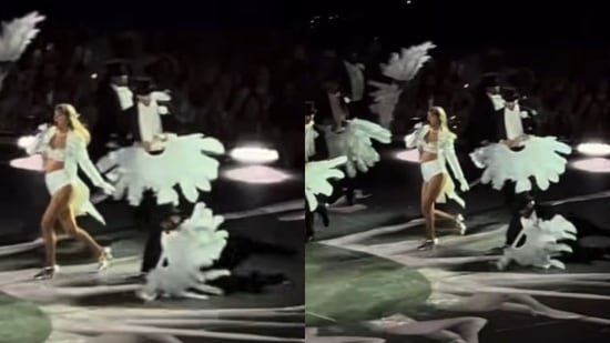 Viral: Taylor Swift's ‘demure’ dancer, who paired up with Travis Kelce at Wembley, took a tumble mid-concert in London