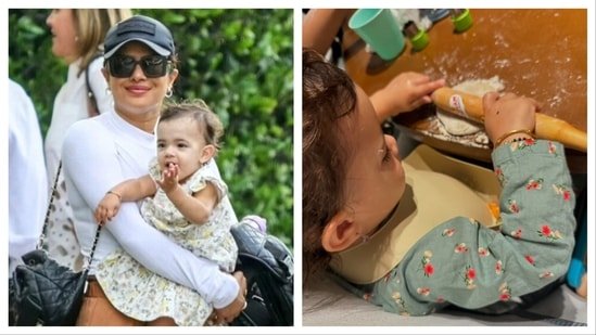 Priyanka Chopra posts a pic of daughter Malti Marie making roti; fans go aww