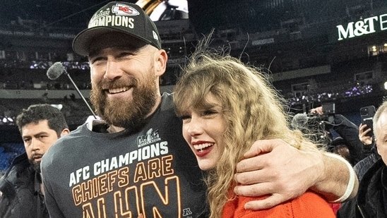 Travis Kelce signs young fan's custom Taylor Swift Chiefs 87 jersey. Watch